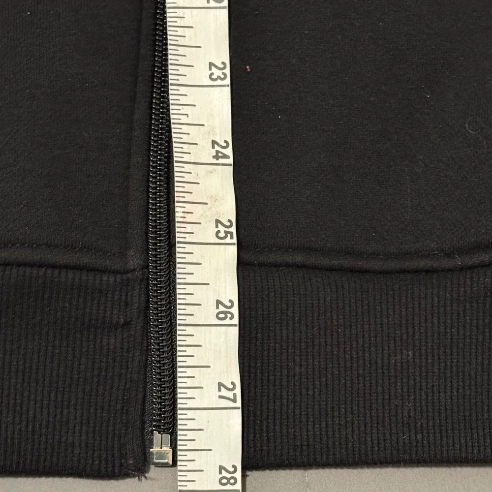 True Religion Mens Medium Black Sunrise Buddha‎ Zip Hoodie Sweatshirt